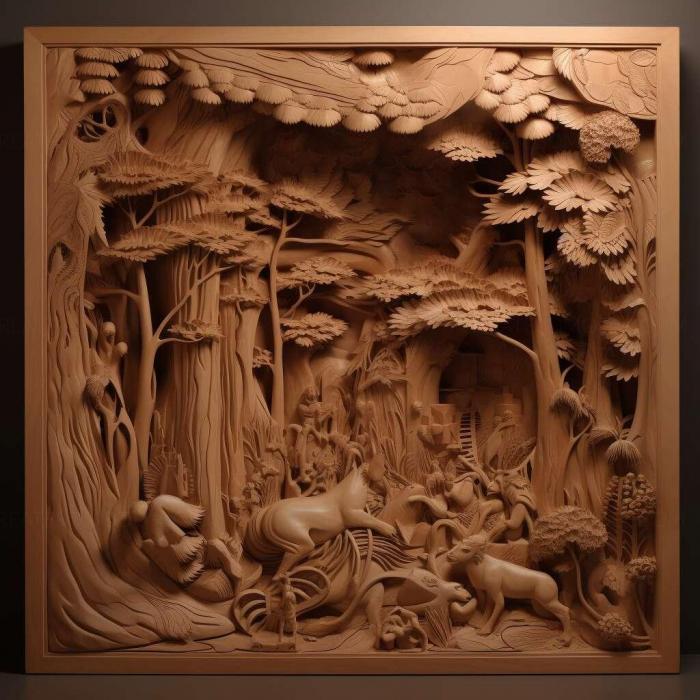 نموذج ثلاثي الأبعاد لآلة CNC 3D Art 